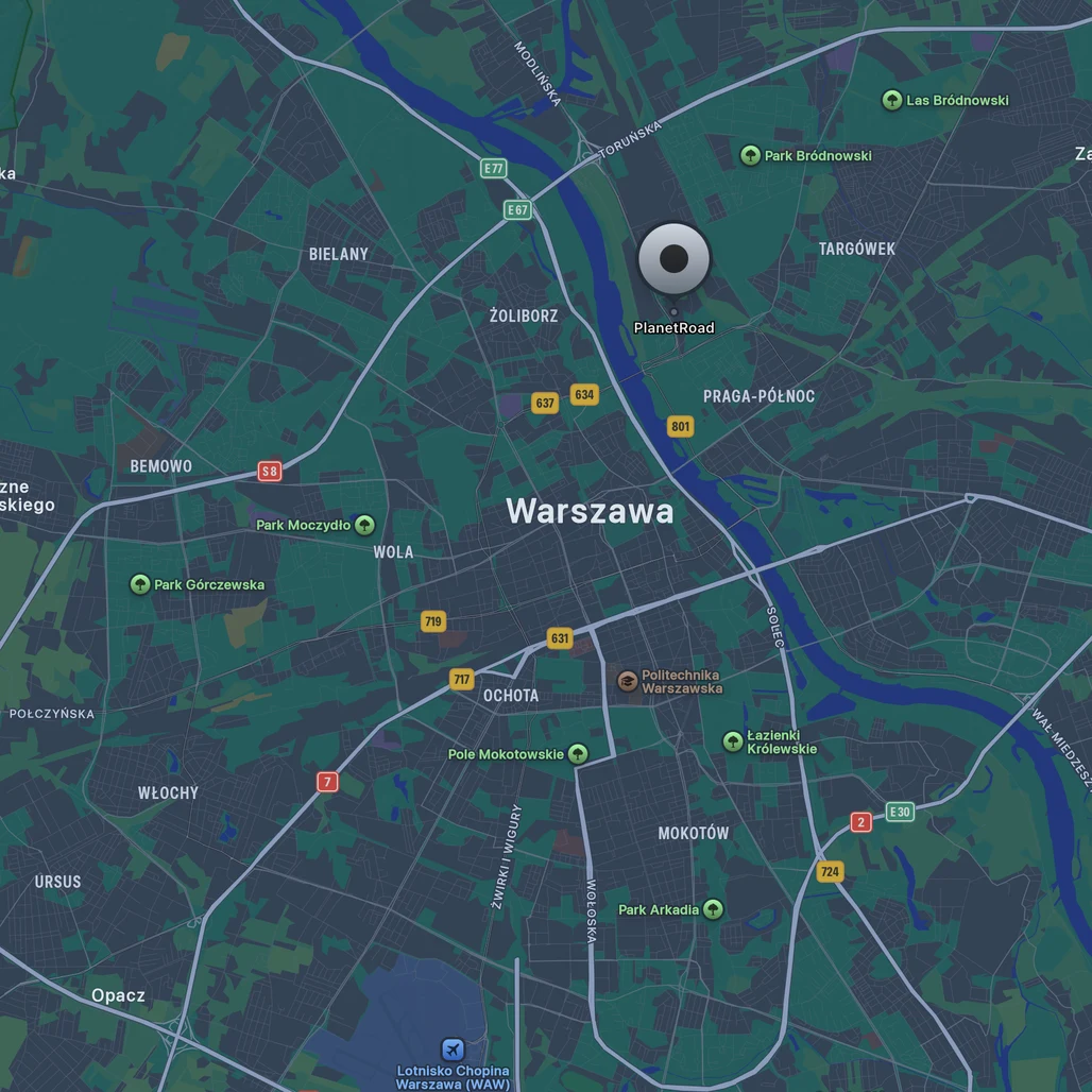 Nasza lokalizacja na mapie Warszawy